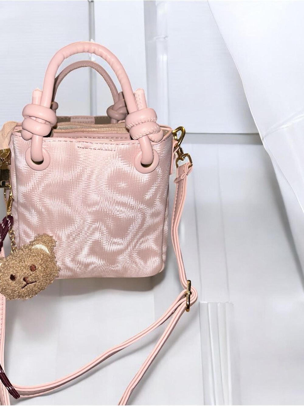 Women’s Tote Bag in Light Pink - Stylish Crossbody